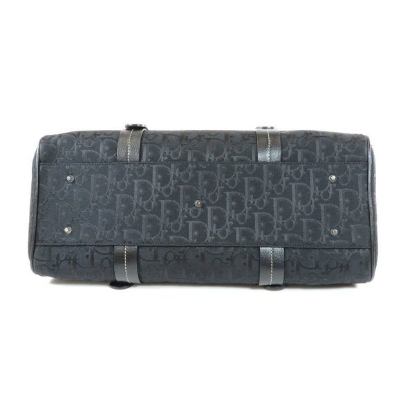 Christian Dior Trotter Pattern Rose Embroidery Handbag Canvas - Picture 3 of 8